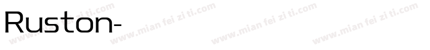 Ruston字体转换