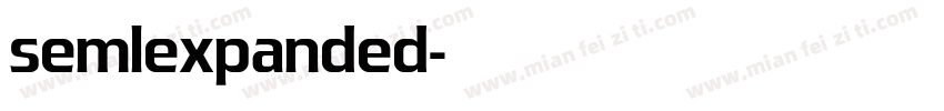 semlexpanded字体转换