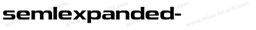 semlexpanded字体转换