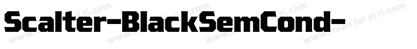 Scalter-BlackSemCond字体转换