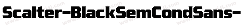Scalter-BlackSemCondSans字体转换