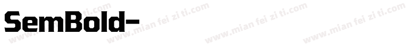 SemBold字体转换