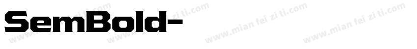 SemBold字体转换