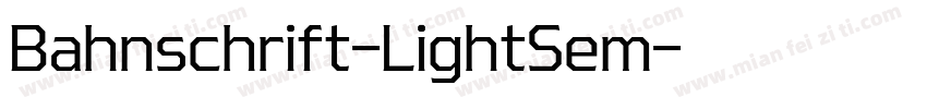 Bahnschrift-LightSem字体转换