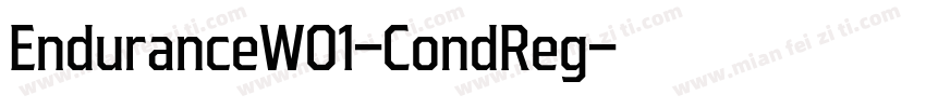 EnduranceW01-CondReg字体转换