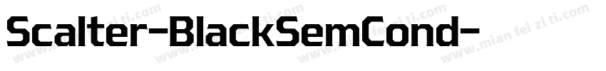 Scalter-BlackSemCond字体转换
