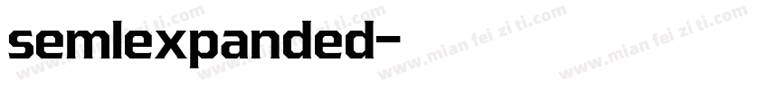 semlexpanded字体转换