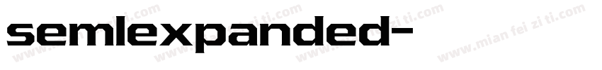 semlexpanded字体转换