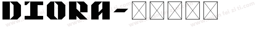 DIORA字体转换