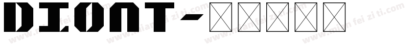 Diont字体转换