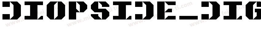 diopside_digital_ita字体转换