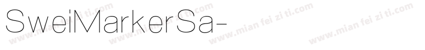 SweiMarkerSa字体转换