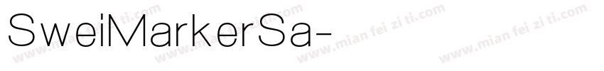 SweiMarkerSa字体转换