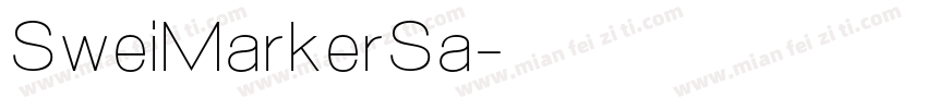 SweiMarkerSa字体转换