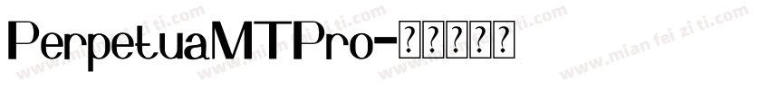 PerpetuaMTPro字体转换