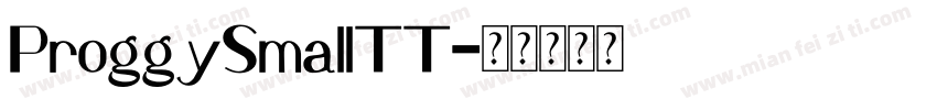 ProggySmallTT字体转换
