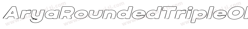 AryaRoundedTripleObl字体转换