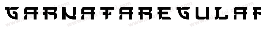 GarnataRegularShadow字体转换
