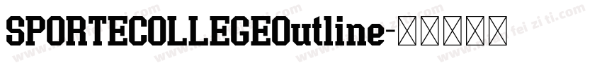 SPORTECOLLEGEOutline字体转换