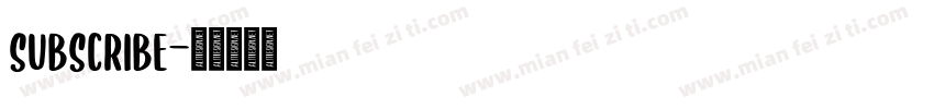 subscribe字体转换