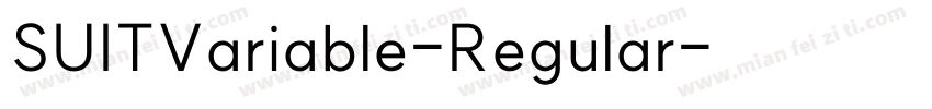SUITVariable-Regular字体转换