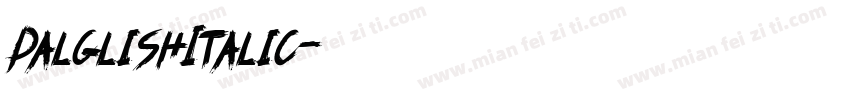 DalglishItalic字体转换