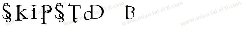 SkipStd-B字体转换