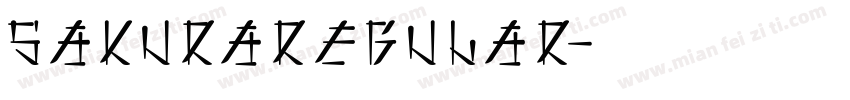 SakuraRegular字体转换