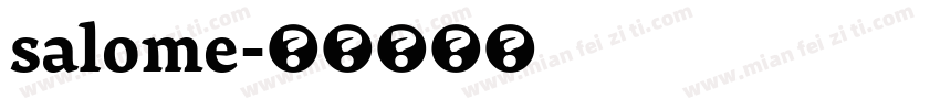 salome字体转换