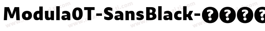 Modula0T-SansBlack字体转换