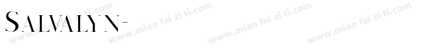 Salvalyn字体转换