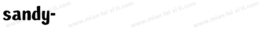 sandy字体转换