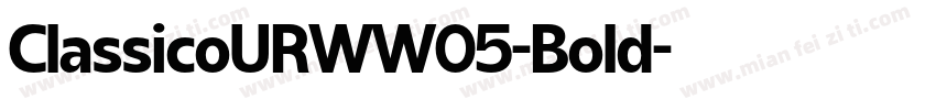 ClassicoURWW05-Bold字体转换