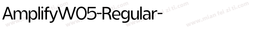 AmplifyW05-Regular字体转换
