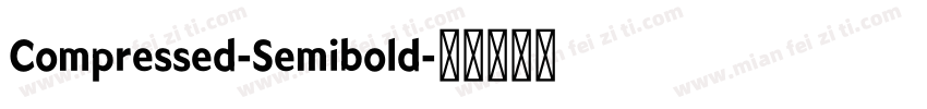 Compressed-Semibold字体转换