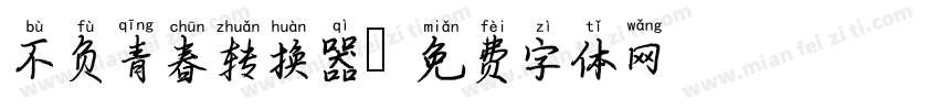 不负青春转换器字体转换
