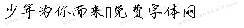 少年为你而来字体转换