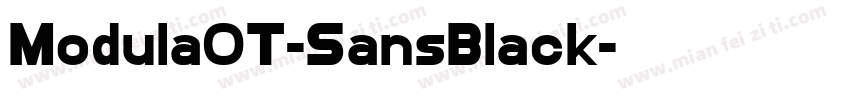Modula0T-SansBlack字体转换