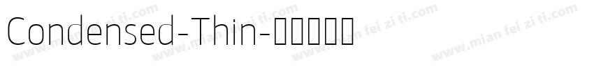 Condensed-Thin字体转换