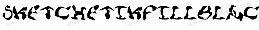 SketchetikFillBlack字体转换