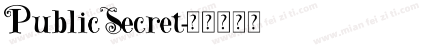 PublicSecret字体转换