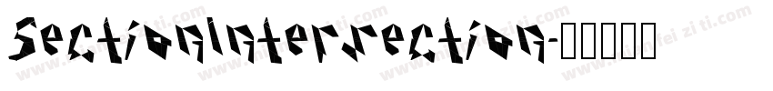 SectionIntersection字体转换