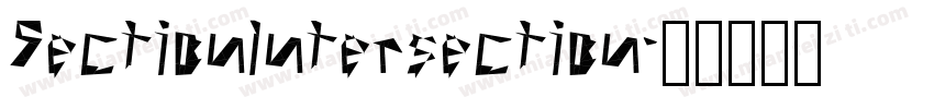 SectionIntersection字体转换