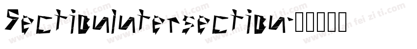SectionIntersection字体转换