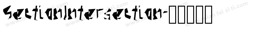 SectionIntersection字体转换