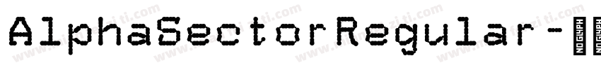 AlphaSectorRegular字体转换
