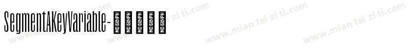 SegmentAKeyVariable字体转换