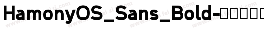 HamonyOS_Sans_Bold字体转换