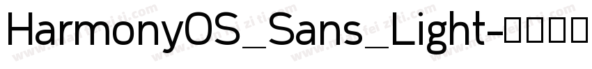 Harmony0S_Sans_Light字体转换