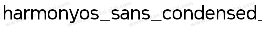 harmonyos_sans_condensed_Light字体转换